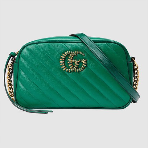 [Premium] GUCCI 구찌 [GG 마몽] 스몰 숄더백 green ‎447632 1X5EG 3862