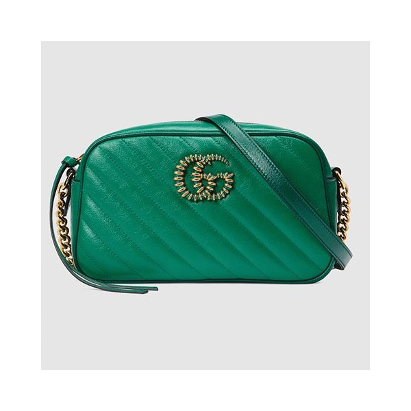 [Premium] GUCCI 구찌 [GG 마몽] 스몰 숄더백 green ‎447632 1X5EG 3862-레플리카 사이트 쇼핑몰 RSMALL