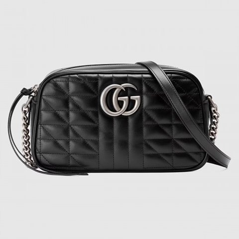 [Premium] GUCCI 구찌 [GG 마몽] 스몰 숄더백 블랙 447632 UM8BN 1000