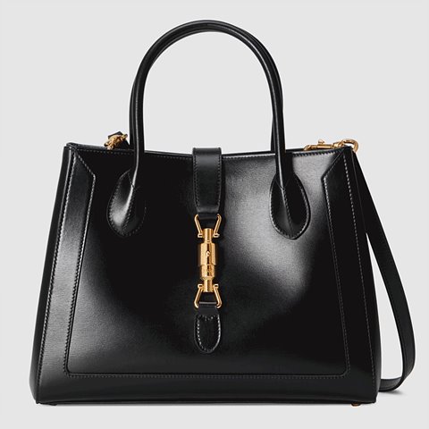 [Premium] GUCCI 구찌 [재키 1961] 미디엄 토트백 black ‎649016 0YK0G 1000