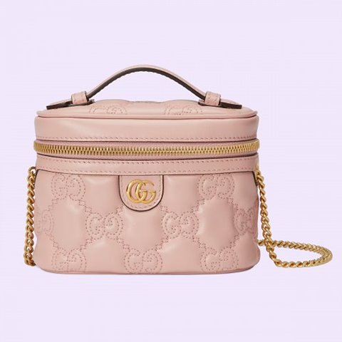 [Premium] GUCCI 구찌 GG 마틀라세 탑 핸들 미니백 핑크 723770 UM8IG 5909