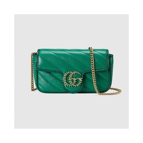 Premium] GUCCI 구찌 [GG 마몽] 수퍼 미니백 green 574969 1X5EG 3862-레플리카 사이트 쇼핑몰 RSMALL