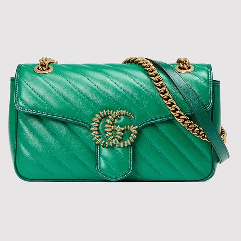 Premium] GUCCI 구찌 [GG 마몽] 스몰 숄더백 green ‎443497 1X5EG 3862