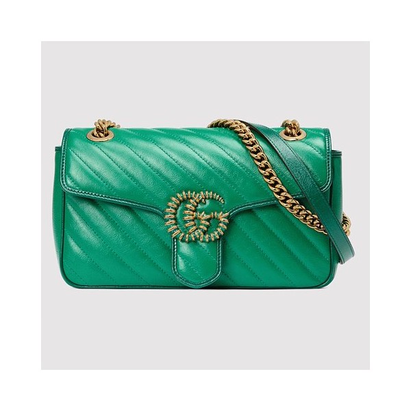 Premium] GUCCI 구찌 [GG 마몽] 스몰 숄더백 green ‎443497 1X5EG 3862-레플리카 사이트 쇼핑몰 RSMALL