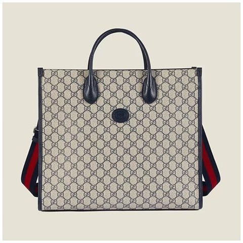 [Premium] GUCCI 구찌 인터로킹 G 미디엄 토트백 ‎674148 9C2VN 4076