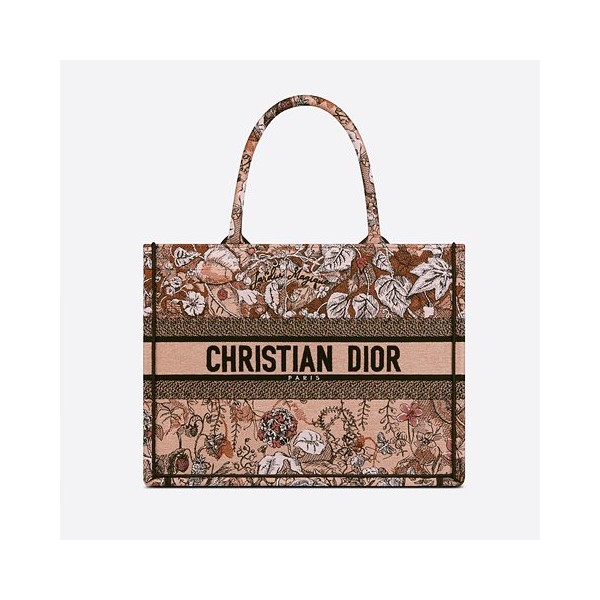 디올 BOOK TOTE 미디엄 백 파우더 핑크 Dior Jardin Magique 자수 M1296ZRZI_M973-레플리카 사이트 쇼핑몰 RSMALL