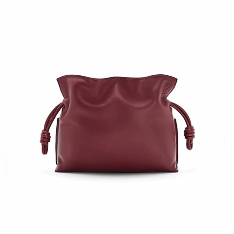 [Premium] LOEWE 로에베 플라멩코 클러치백 burgundy A411FC2X05