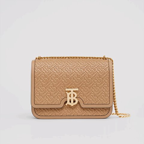 [Premium] BURBERRY 버버리 미디엄 퀼팅 모노그램 램스킨 TB 백 2color 80149321