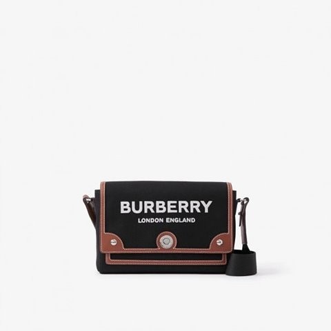 [Premium] BURBERRY 버버리 캔버스 레더 노트백 80557481
