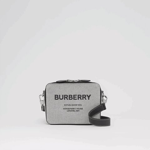 [Premium] BURBERRY 버버리 호스페리 프린트 캔버스 레더 크로스바디백 80382581