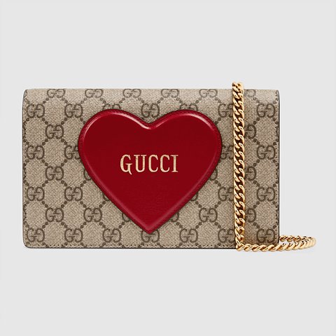 [Premium] GUCCI 구찌 발렌타인데이 체인 카드 케이스 지갑 648948 20QAS 8570