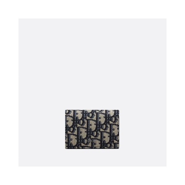 디올 비즈니스 카드 지갑 베이지 & 블랙 Dior Oblique 자카드 2ESCH136YSE_H05E-레플리카 사이트 쇼핑몰 RSMALL