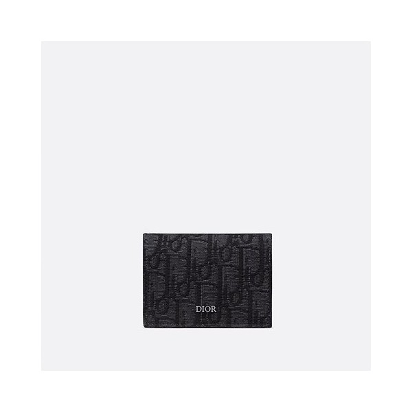 디올 비즈니스 카드 지갑 블랙 Dior Oblique 자카드 2ESCH136YSE_H03E-레플리카 사이트 쇼핑몰 RSMALL