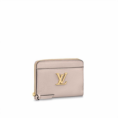 [Premium] LOUISVUITTON 루이비통 LOCKME 지피 동전지갑 beige M80100