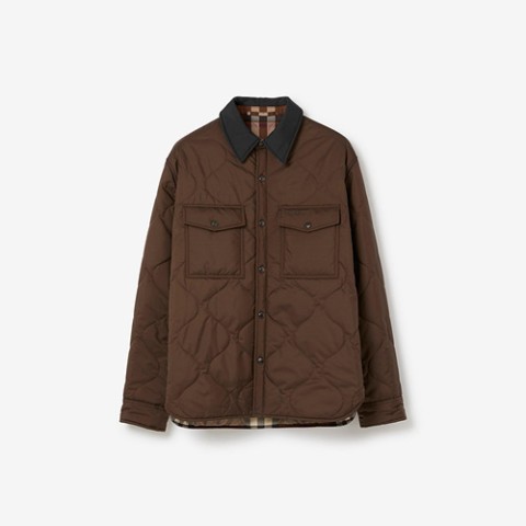 버버리 리버시블 체크 퀼팅 재킷 셔츠 S-XL