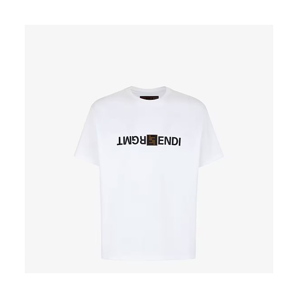 펜디 프라그먼트 반팔 티셔츠 화이트 XS-L-레플리카 사이트 쇼핑몰 RSMALL