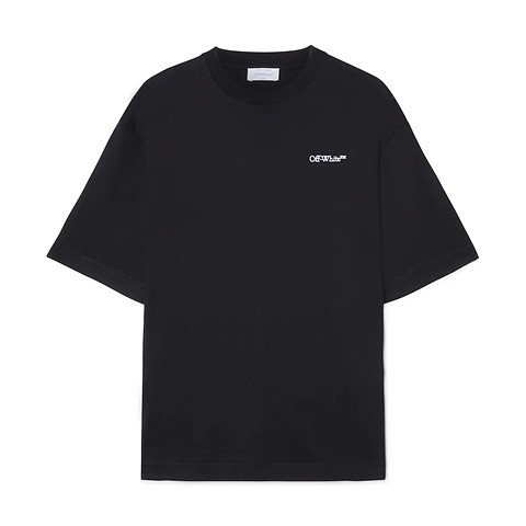 오프화이트 타투 애로우 자수 반팔티 S-XL 2color