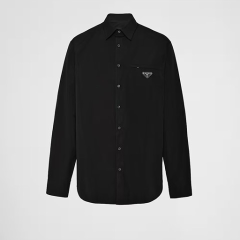 프라다 리나일론 셔츠 블랙 S-XL